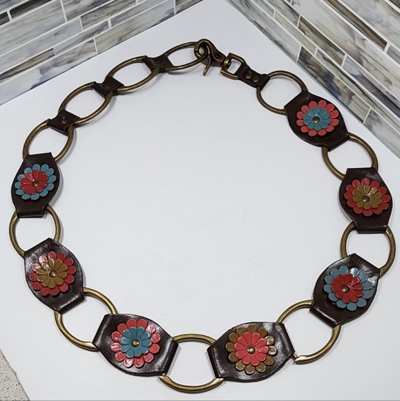 Retro Vintage Leather Belt - Picture 5 of 9